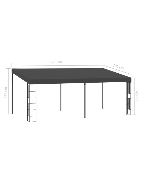 Seinale kinnitatav varjualune 3 x 6 m, antratsiithall, kangas
