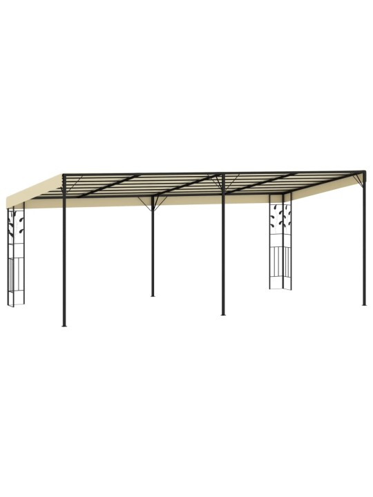 Seinale kinnitatav varjualune 6 x 3 x 2,5 m, kreemjas