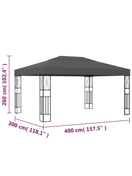 Varjualune 3 x 4 m, antratsiithall, kangas