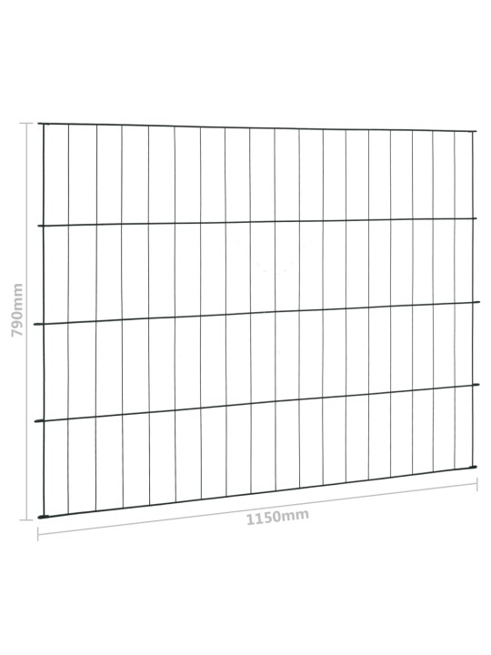 Piirdeaia komplekt 115 x 79 cm roheline