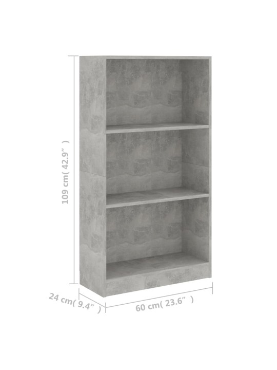 3-korruseline raamaturiiul betoonhall 60x24x108 tehispuit