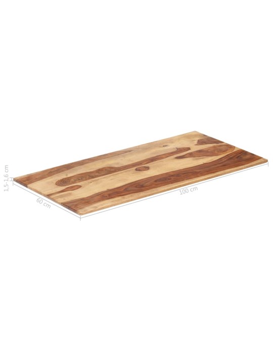 Lauaplaat tugevast india roosipuust 15–16 mm 60 x 100 cm