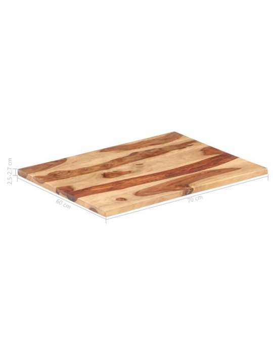 Lauaplaat tugevast india roosipuust 25–27 mm 60 x 70 cm