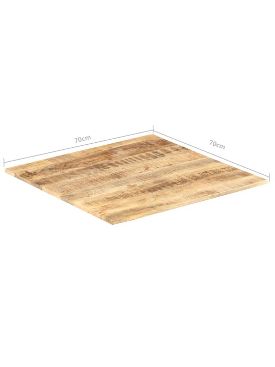 Lauaplaat tugevast mangopuidust 15–16 mm 70 x 70 cm