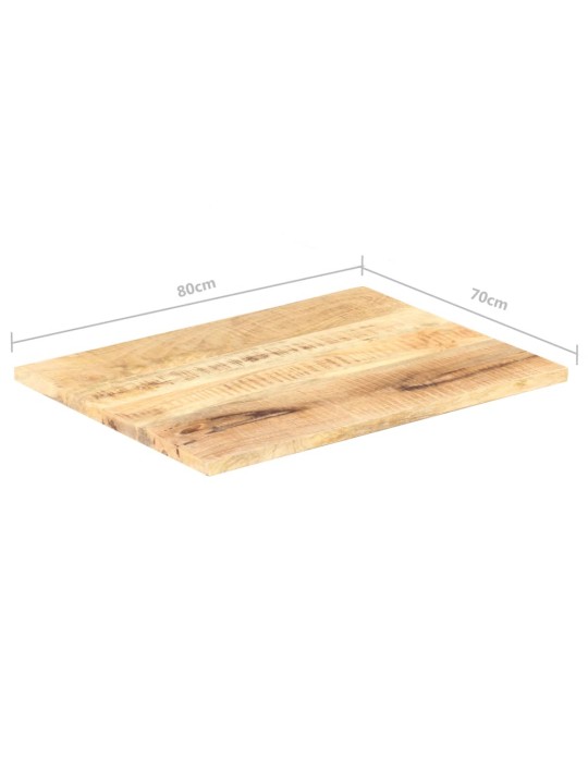 Lauaplaat tugevast mangopuidust 25–27 mm 80 x 70 cm