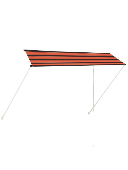 SISSETÕMMATAV VARIKATUS, 350 X 150 CM, ORANŽ JA PRUUN