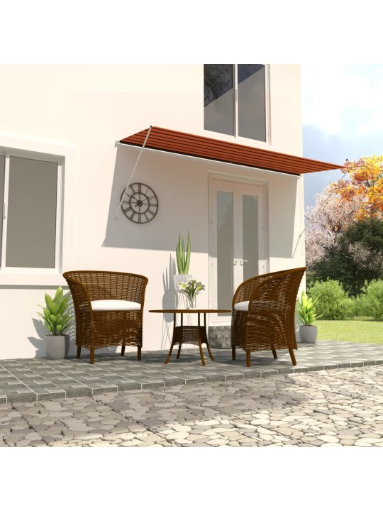 SISSETÕMMATAV VARIKATUS, 350 X 150 CM, ORANŽ JA PRUUN