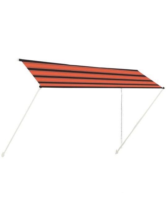 SISSETÕMMATAV VARIKATUS, 400 X 150 CM, ORANŽ JA PRUUN