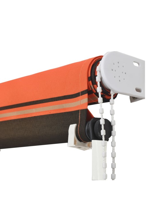 SISSETÕMMATAV VARIKATUS, 400 X 150 CM, ORANŽ JA PRUUN