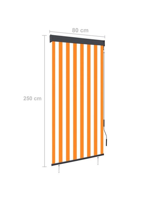Väliruloo 80 x 250 cm, valge ja oranž