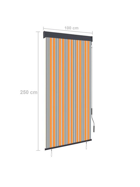 VÄLIRULOO 100 X 250 CM, KOLLANE JA SININE
