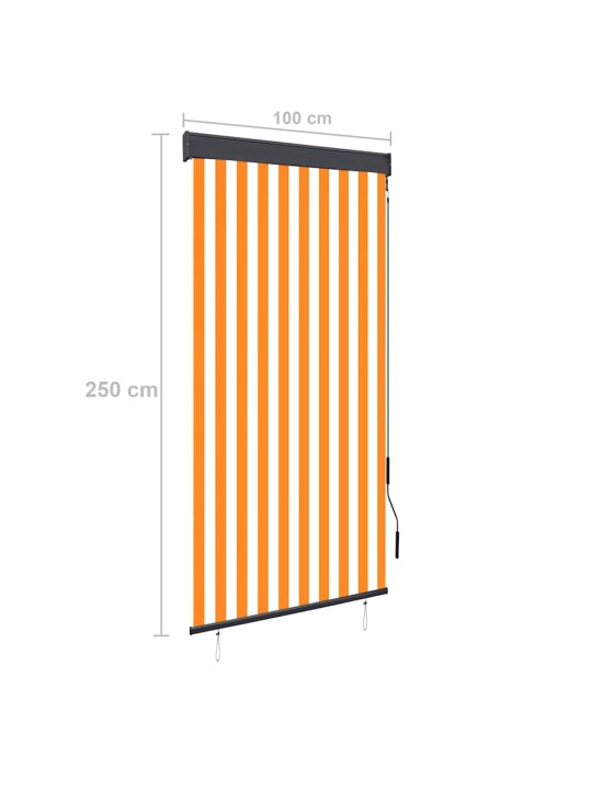 Väliruloo 100 x 250 cm, valge ja oranž