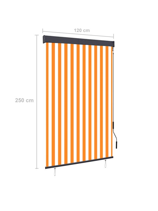 Väliruloo 120 x 250 cm, valge ja oranž