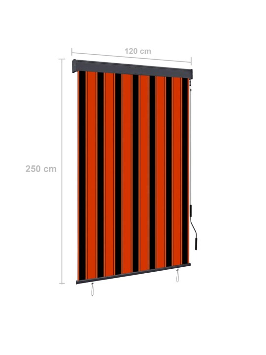 Väliruloo 120 x 250 cm, oranž ja pruun