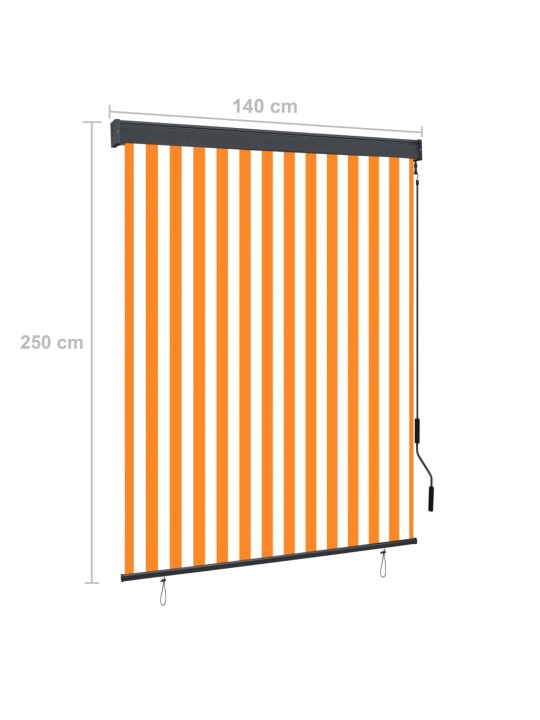 VÄLIRULOO 140 X 250 CM, VALGE JA ORANŽ