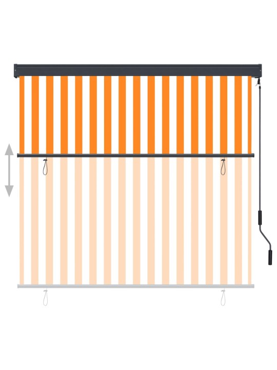 VÄLIRULOO 160 X 250 CM, VALGE JA ORANŽ