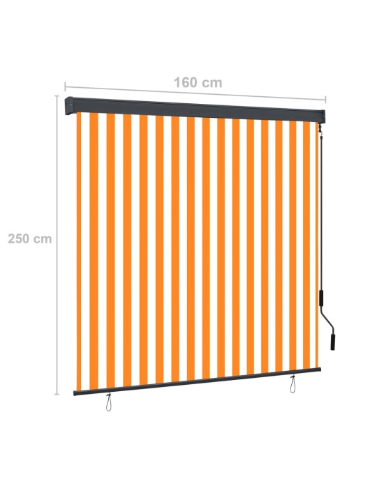 VÄLIRULOO 160 X 250 CM, VALGE JA ORANŽ