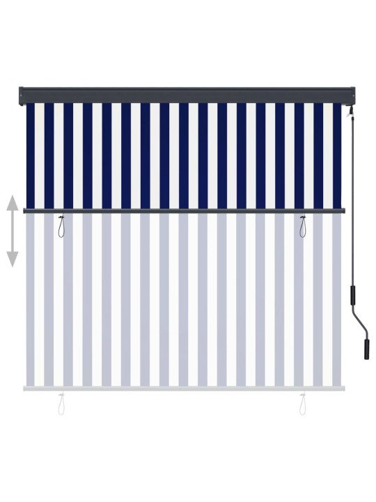VÄLIRULOO 170 X 250 CM, SININE JA VALGE