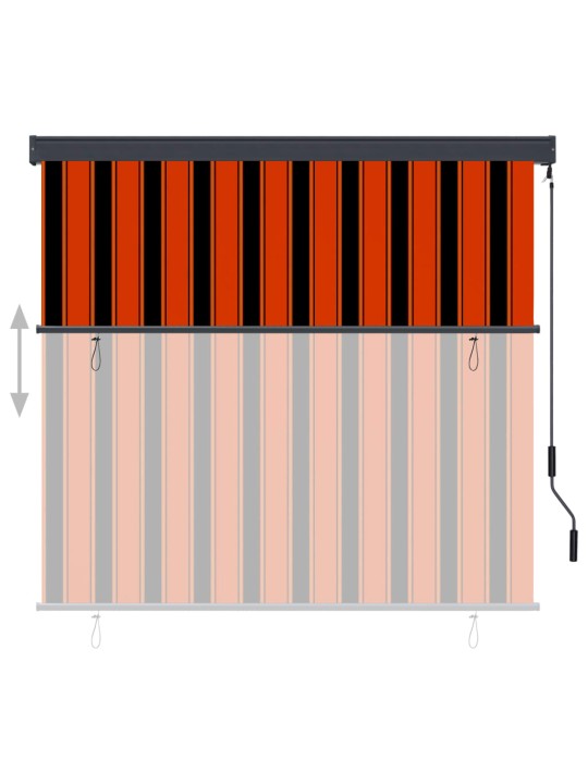 VÄLIRULOO 170 X 250 CM, ORANŽ JA PRUUN