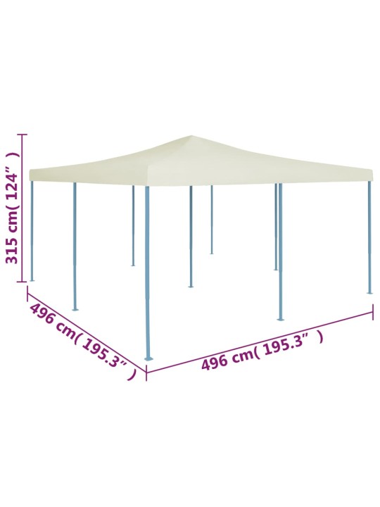 Kokkupandav varikatus 5 x 5 m, kreemjas