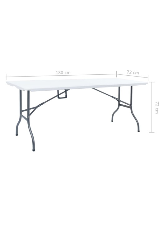 KOKKUPANDAV AIALAUD, VALGE, 180 X 72 X 72 CM HDPE