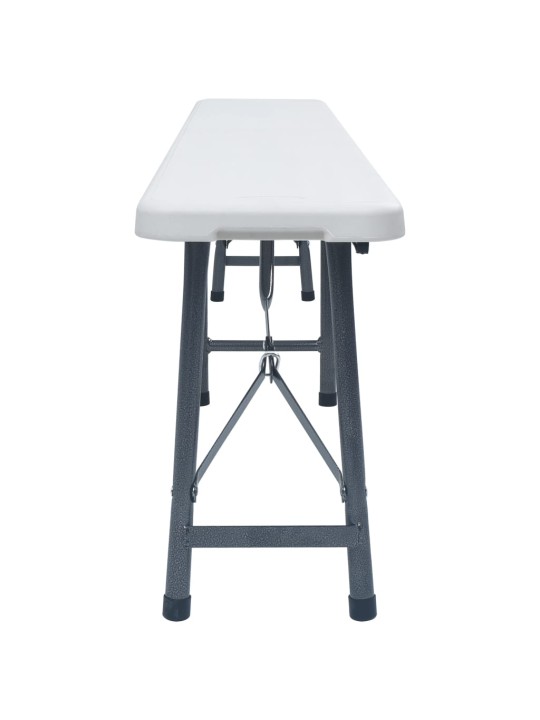KOKKUPANDAVAD AIAPINGID, 2 TK, 180 CM, HDPE, VALGE
