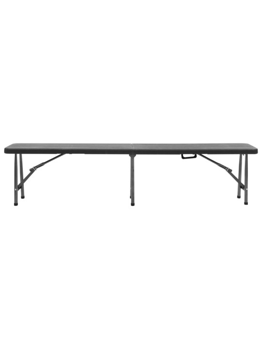KOKKUPANDAVAD AIAPINGID, 2 TK, 180 CM, HDPE, MUST