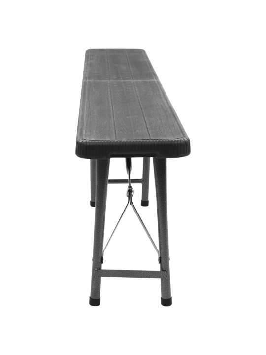 KOKKUPANDAVAD AIAPINGID, 2 TK, 180 CM, HDPE, MUST