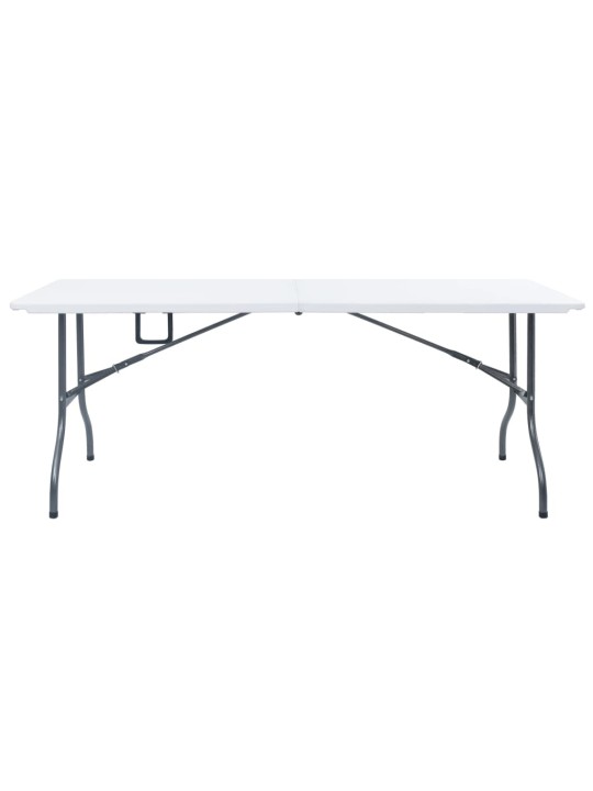 KOKKUPANDAV AIALAUD 2 PINGIGA 180 CM, TERAS JA HDPE, VALGE
