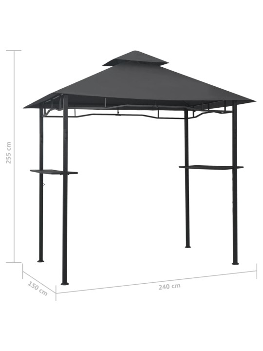 Grilli varikatus 240 x 150 x 255 cm, antratsiithall, teras