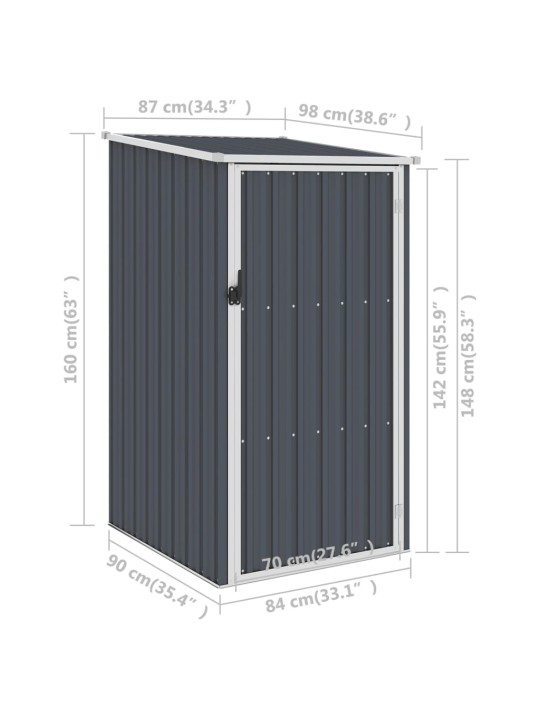 Aiakuur, antratsiithall, 87 x 98 x 159 cm, tsingitud teras