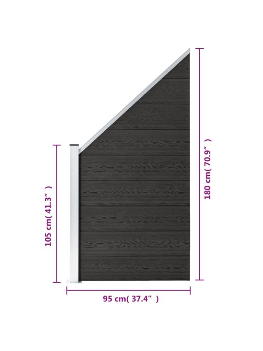 Aiapaneel, wpc, 95x(105-180) cm, hall