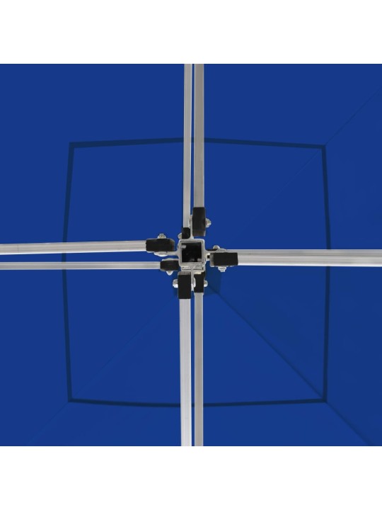 Kokkupandav peotelk, alumiinium, 2 x 2 m sinine