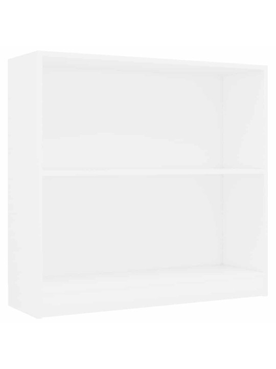 RAAMATURIIUL VALGE 80X24X75 CM ENGINEERED WOOD