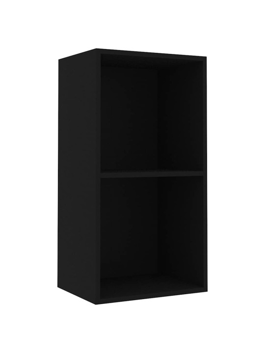 RAAMATURIIUL MUST 40X30X76,5 CM ENGINEERED WOOD