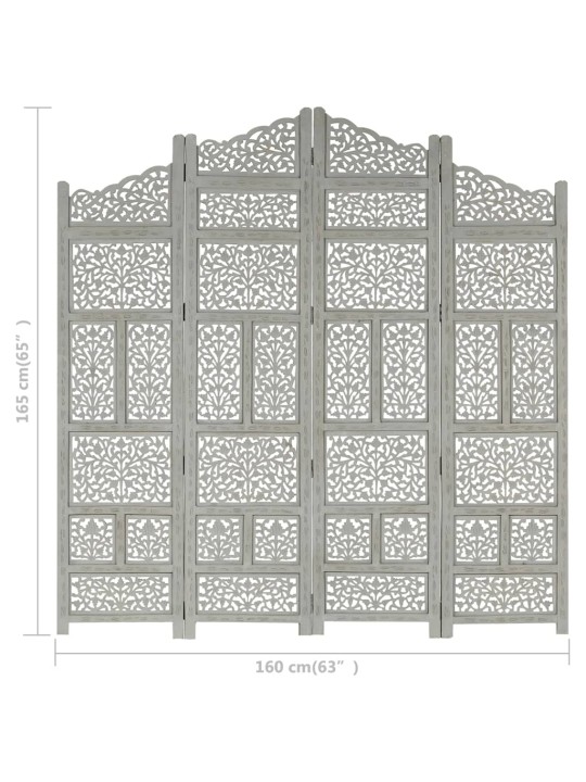 4 paneeliga sirm, hall, 160 x 165 cm, toekas mangopuit