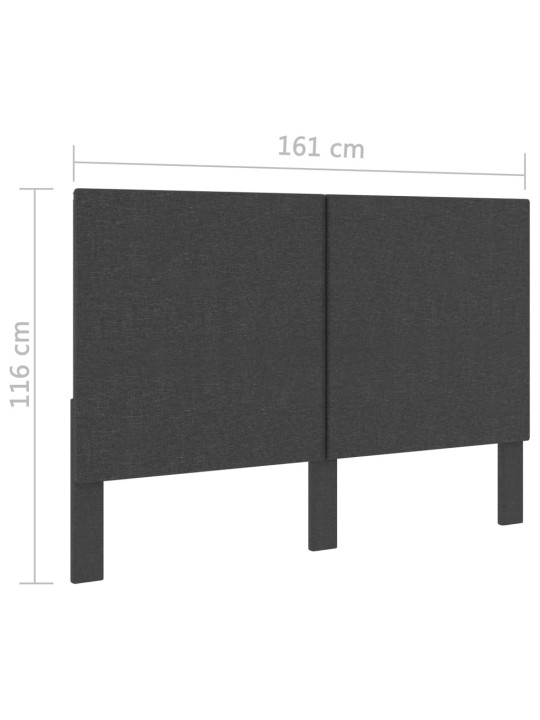 Voodipeats tumehallist kangast 160 x 200 cm