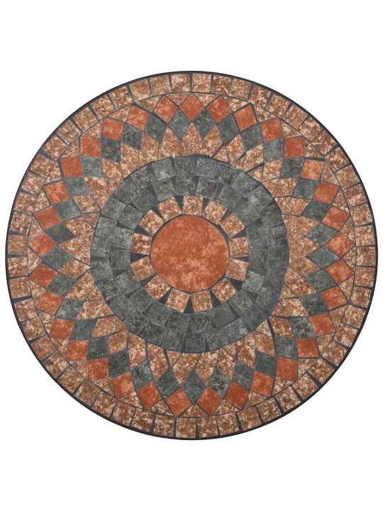 3-kohaline bistrookomplekt, keraamilised plaadid, oranž/hall