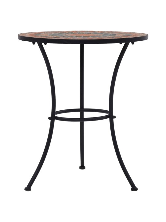 3-kohaline bistrookomplekt, keraamilised plaadid, oranž/hall