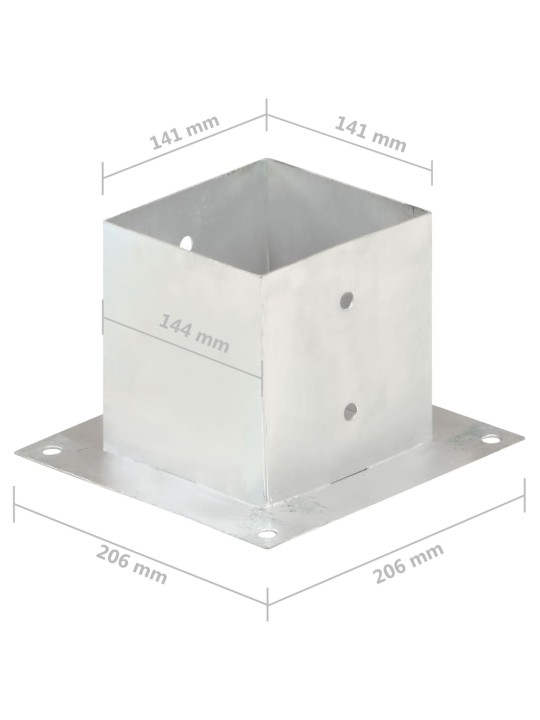 Postiankrud 4 tk, tsingitud metall, 141 mm