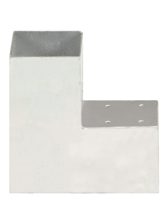 Postiühendus L-kujuline, tsingitud metall, 91 x 91 mm