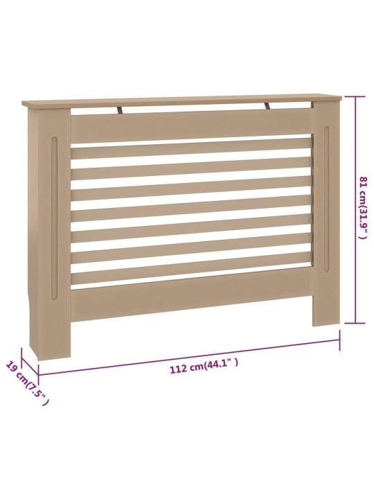 Radiaatorikate 112 x 19 x 81 cm, mdf