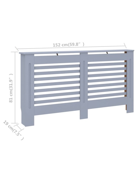 Radiaatorikate antratsiit 152 x 19 x 81 cm, MDF