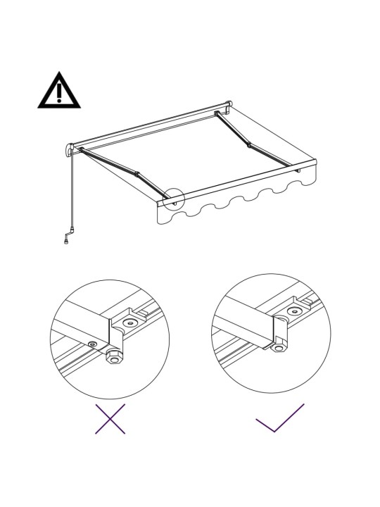 Automaatselt kasutatav varikatus, 450 x 300 cm, antratsiithall