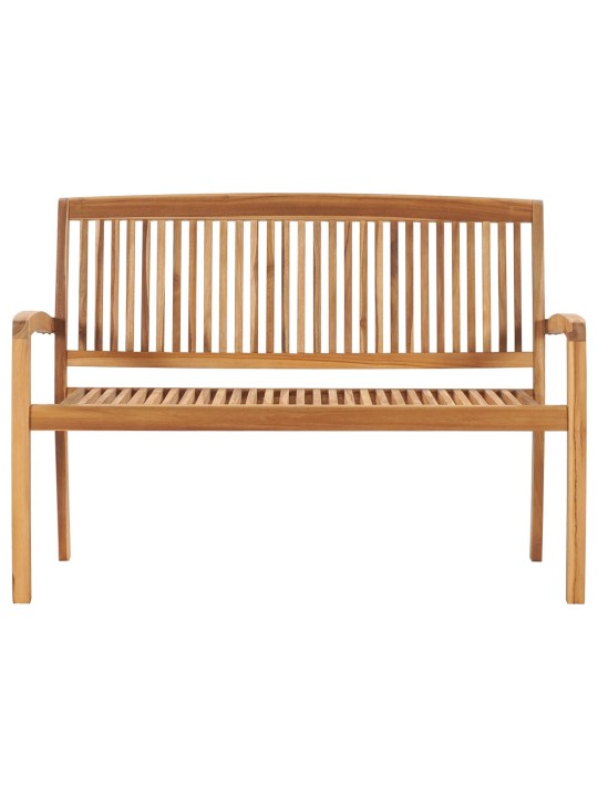 2-kohaline virnastatav aiapink lauaga 128,5 cm, toekas tiikpuit
