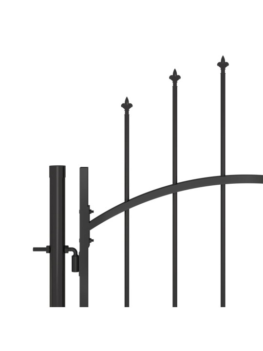 Terava otsaga aiavärav 5 x 2 m, must