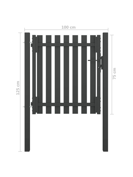 Aiavärav, teras, 1 x 1,25 m, antratsiithall