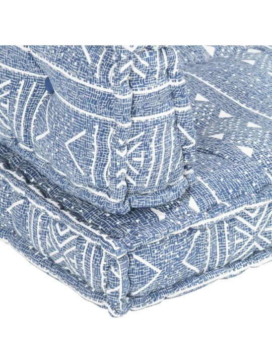 Istmepadi euroalustest diivanile, indigo, kangast, lapitehnikas