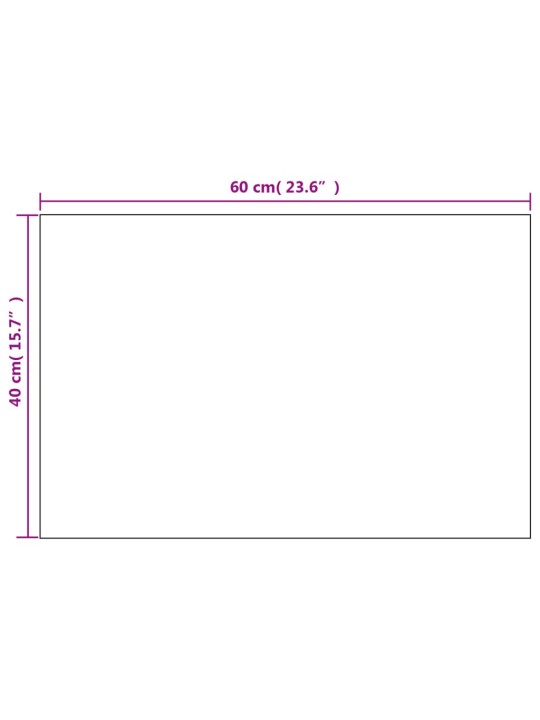 Seinapeeglid 2 tk, 60 x 40 cm, kandiline, klaasist