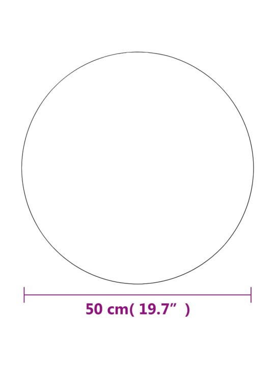 Seinapeeglid 2 tk, 50 cm, ümmargune, klaasist